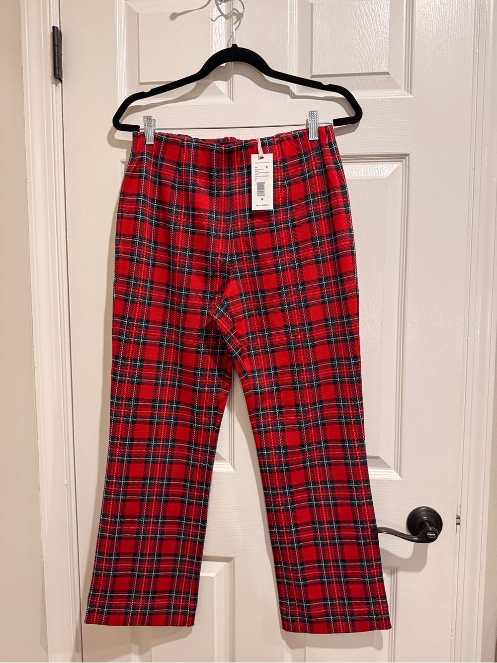 Vineyard Vines Women’s Red Tartan Plaid Pants Size Medium NWT